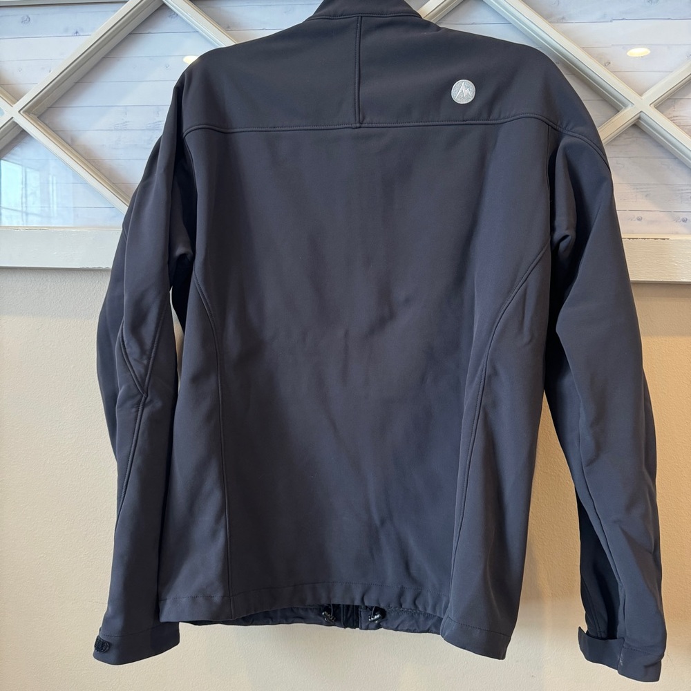 Marmot Full Zip Softshell Jacket Mens Sz M Black Long Sleeve Outdoor Hiking - Picture 3 of 8